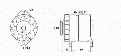 MAGNETI MARELLI 943346059010 -  Генератор